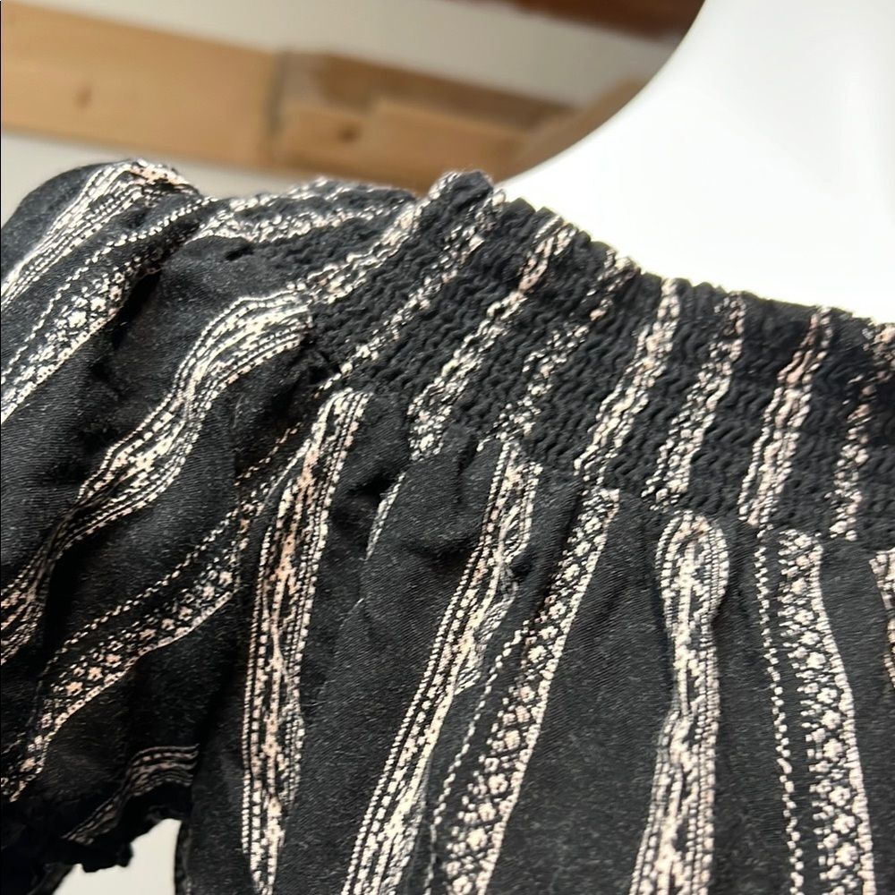 Xhilaration Black and White Patterned Jumpsuit - Picture 3 of 8
